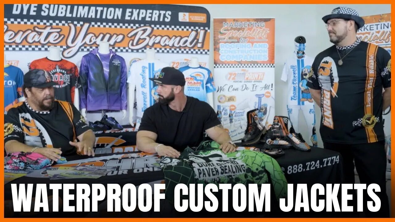 Waterproof Custom Clothing | 72HrPrint.com