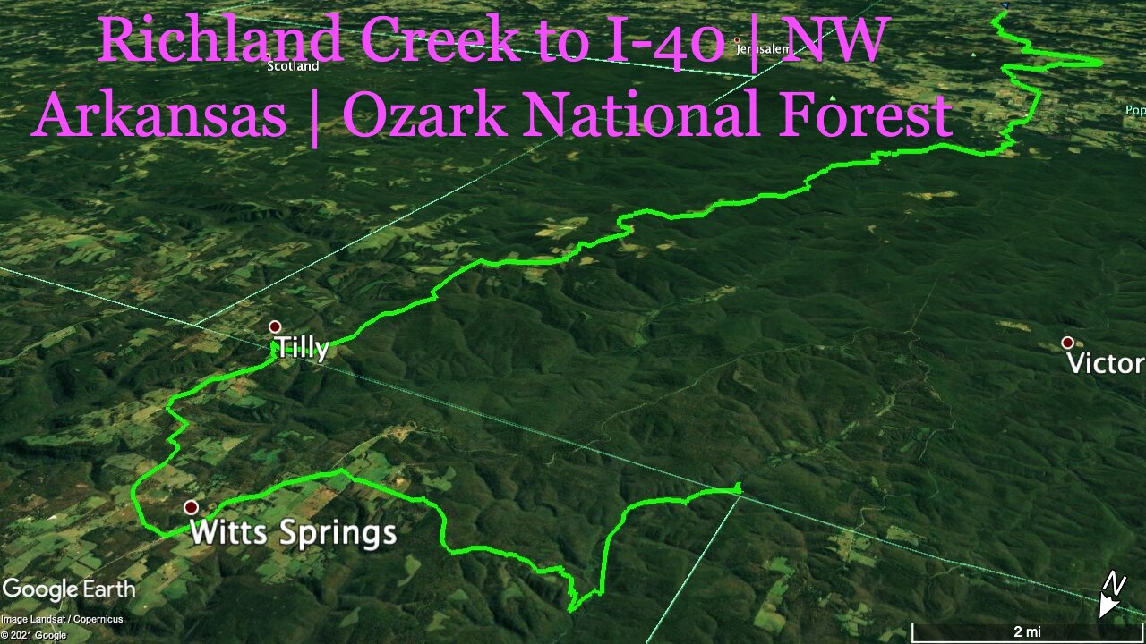 RICHLAND CREEK TO I-40 DASHCAM DRIVING TIMELAPSE | NW Arkansas | Ozark National Forest