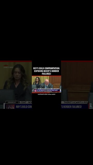 Roy's Bold Confrontation: Exposing Biden's Border Failures!