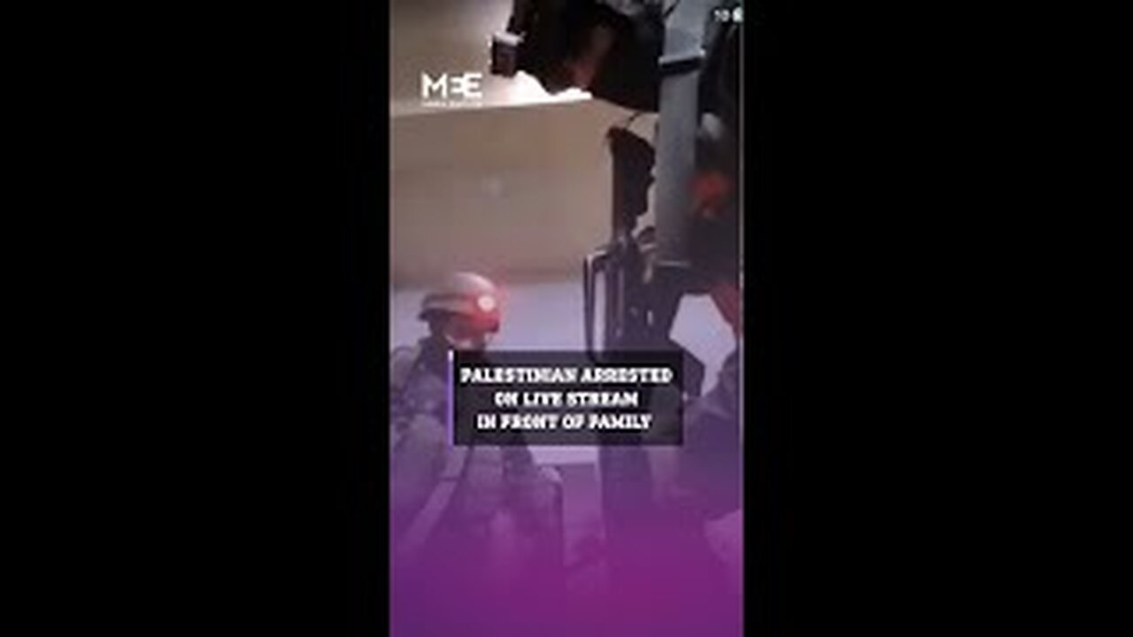 Israeli forces arrest Palestinian father in front of family on live stream