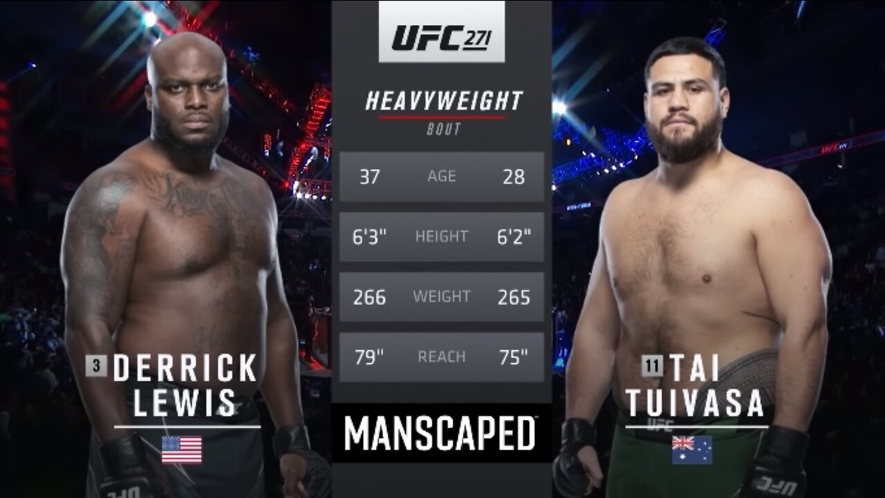 UFC: Tai Tuivasa x Derrick Lewis