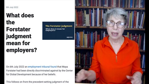 The Forstater Ruling - I can’t say what it’s about because...