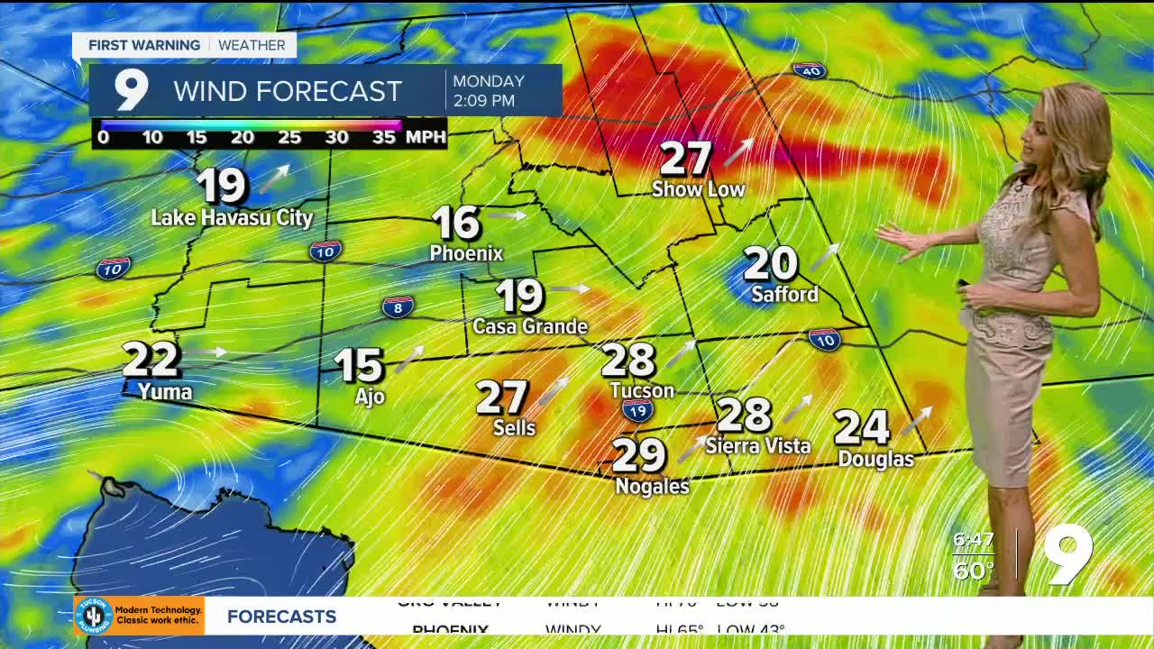 Strong winds and a chance for rain to end the year