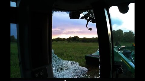 Well, BANG! Tractor Window Shattered, Bad ROCK.