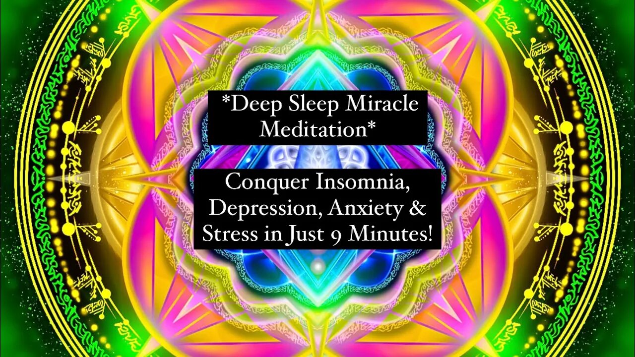 *Deep Sleep Miracle Meditation* Conquer Insomnia, Depression, Anxiety & Stress in Just 9 Minutes!