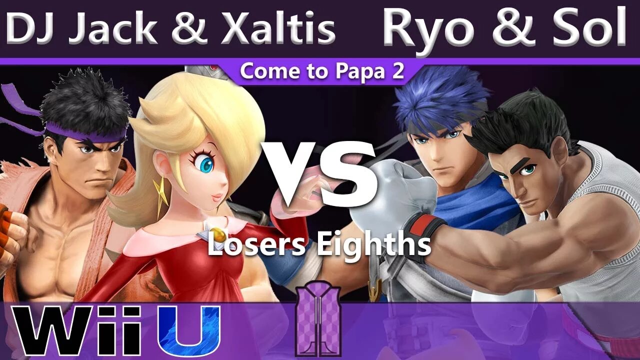 DJ Jack & ATR|Xaltis vs. Noble|Ryo & Noble|Sol - Wii U Doubles Losers Eighths - CTP2