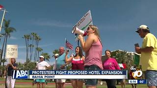 Protesters fight proposed hotel expansion