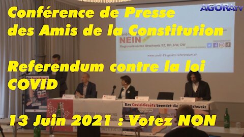 Conférence de presse des amis de la constitution - Referendum Loi Covid