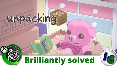 Unpacking Brilliantly solved Achievement Guide on Xbox