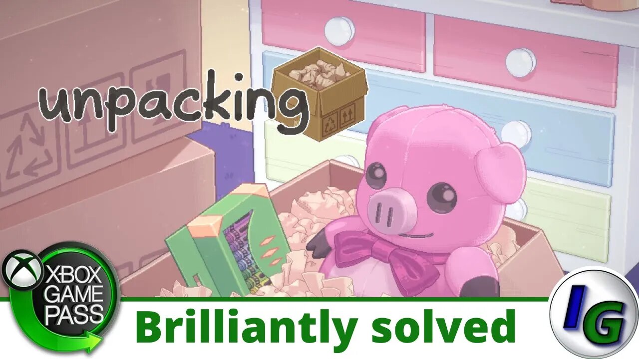 Unpacking Brilliantly solved Achievement Guide on Xbox