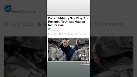 How #France #Military Ready To Arrest Macron For Treason #Macron #Arrest #Treason #USA