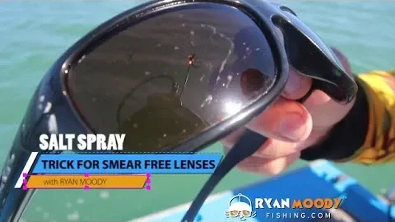 Removing salt spray from sunglasses - best tip ever