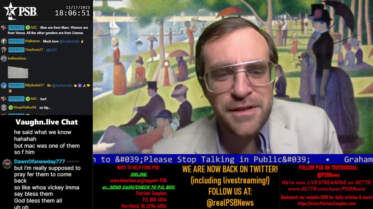 2023-12-17 18:00 EST - The Campaign Show: with Patrick Howley