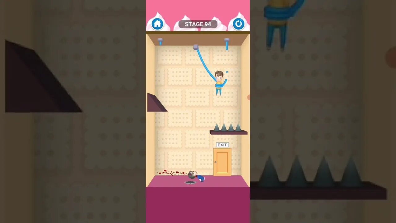 rescue cut rope puzzle 😎 #shorts