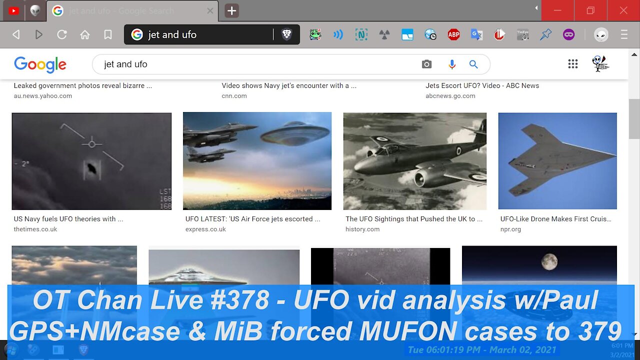 Pauls UFO vids+Topics-Secureteam is Back?, GPS w/NM case Disinfo + MiB End Me Early]-OTChan Live-378