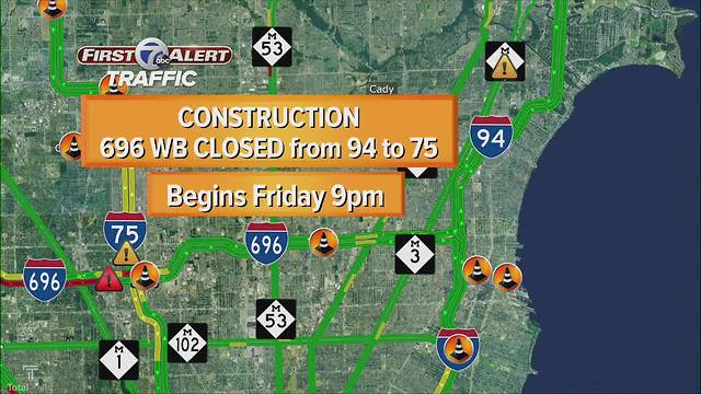 These are the ways to get around the I-696 closure in Macomb County