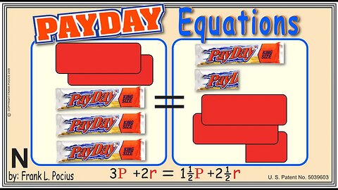 VISUAL PAYDAY 3P+2r=1.5P+2.5r EQUATION _ SOLVING BASIC EQUATIONS _ SOLVING BASIC WORD PROBLEMS