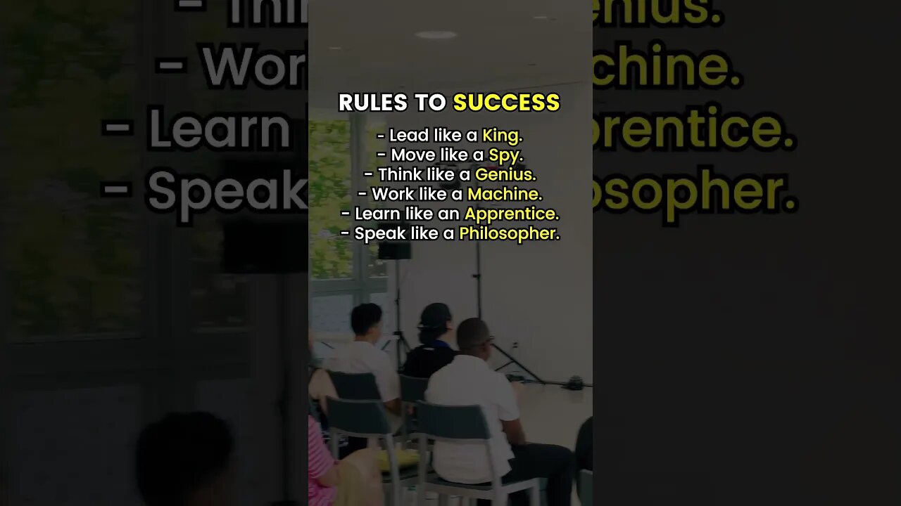 Rules to SUCCESS