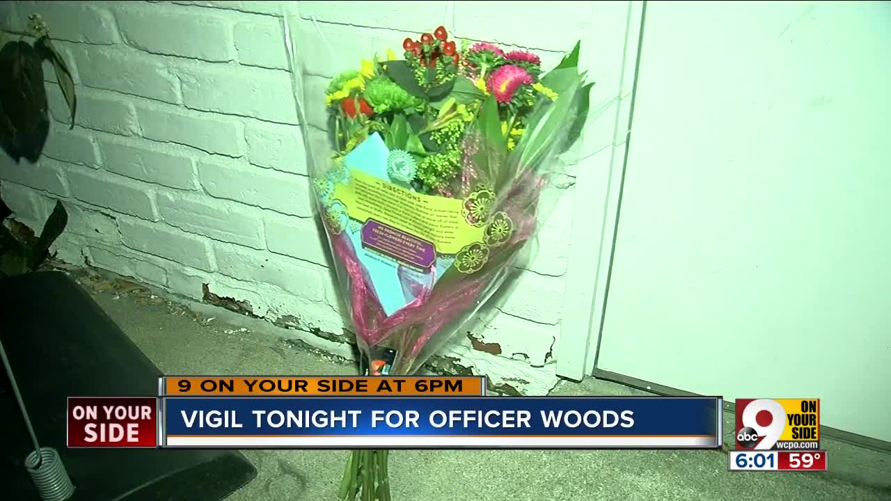 Vigil tonight for Officer Woods