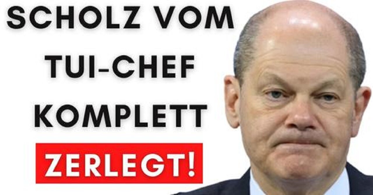 Interview: Große Abrechnung vom Tui-Chef mit der Ampel!