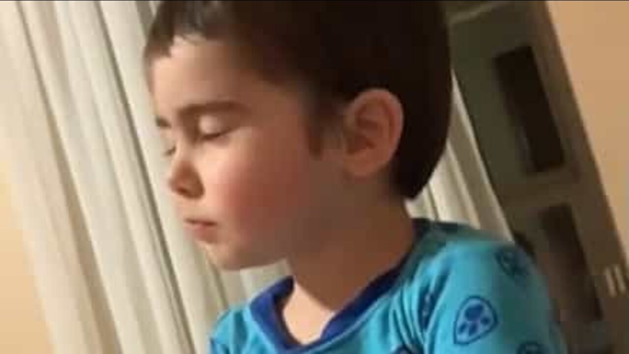 Little boy has hilarious tantrum because of TV