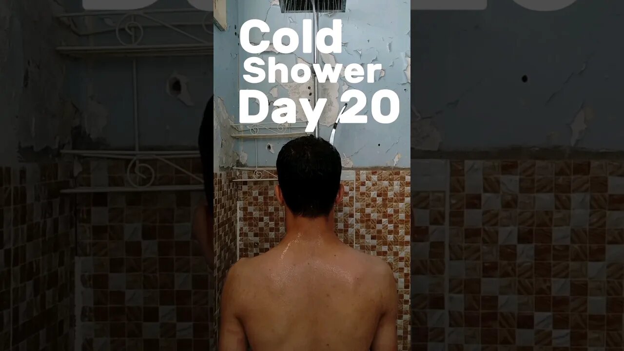 Cold Shower Day 20 ✌️ #coldshower #workout #fypシ