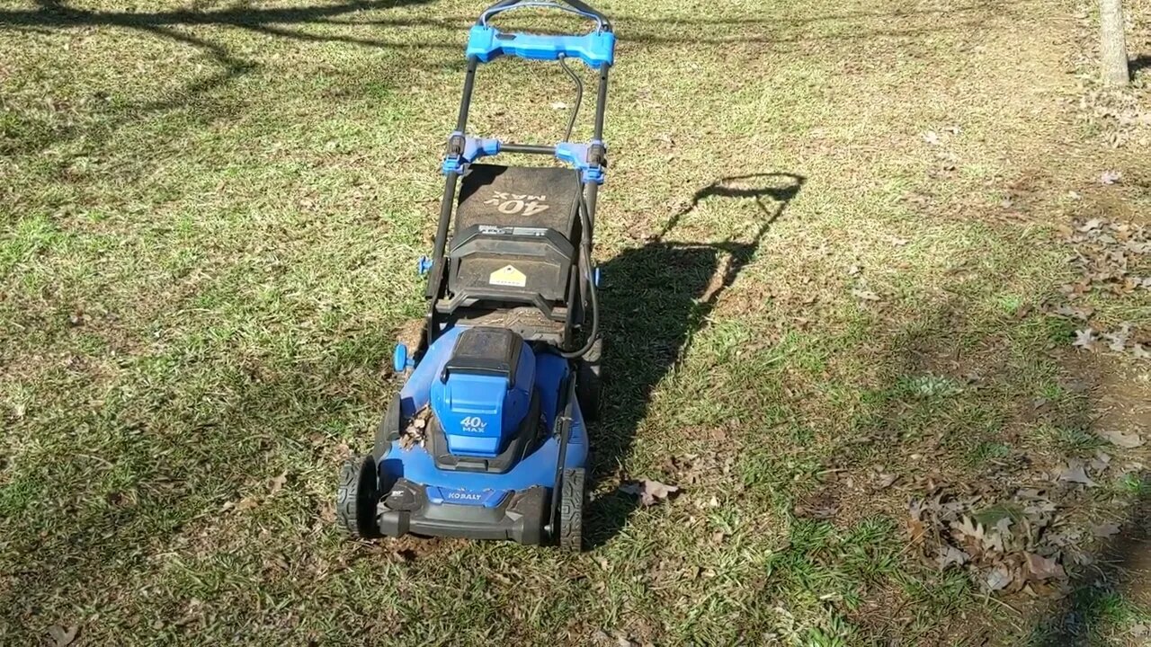 Why Rake? Mulching Leaves with the Kobalt 40 Volt Mower, and a THANK YOU to the New Subscribers