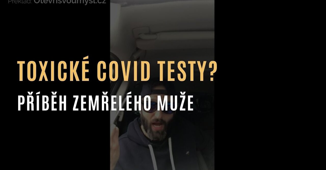 Testovací tyčinky na covid sterilizované ethylenoxidem - látkou, co způsobuje rakovinu