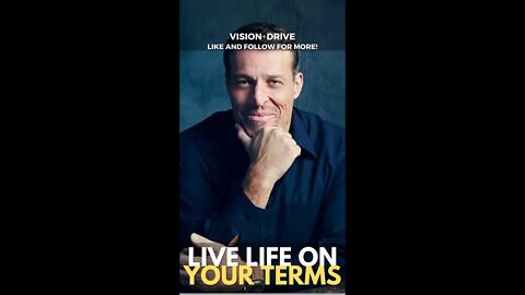 HOW TO LIVE LIFE ON YOUR OWN TERMS #shorts #tonyrobbins