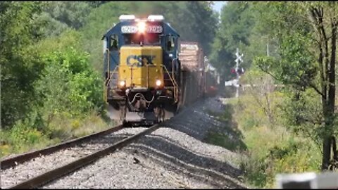 CSX D754 Mow Train from Medina, Ohio September 10, 2021