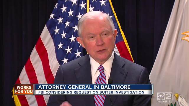 Sessions: FBI will "probably be able to act" on Suiter murder investigation