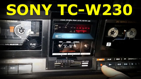 SONY TC-W230 - Vintage Dual Stereo Cassette Deck review