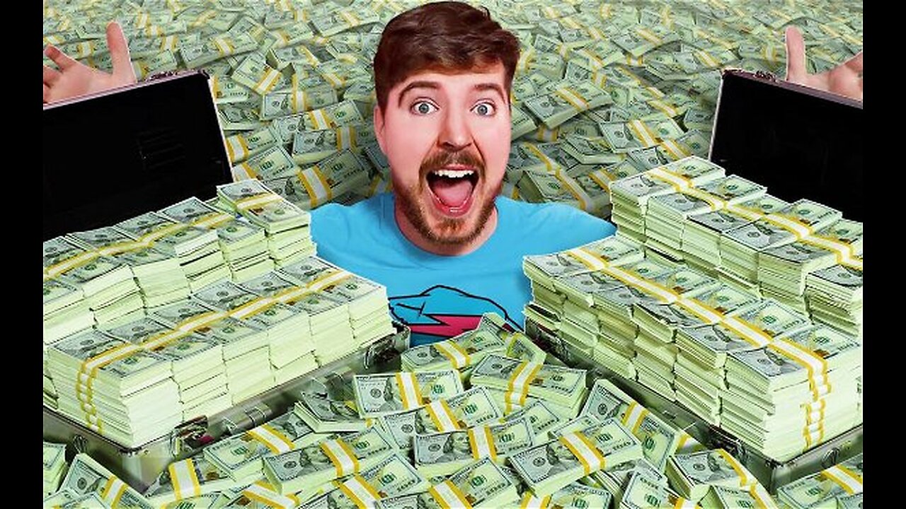 If you can carry $1000000 you keep it Mr beast