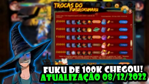 Chegou o grande e esperado Fuku de 100k Atualização 08/12/2022 #narutoonline #tomoyosanbruxao