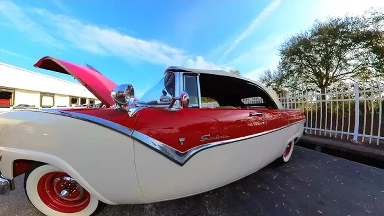 1955 Ford Fairlane Sunliner - #ford #carshow #insta360