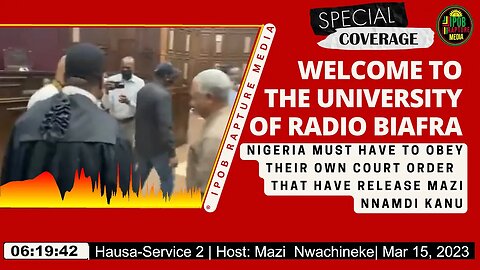 Welcome To The University Of Radio Biafra | Hausa-Service 2 | Host: Mazi Nwachineke | Mar 15, 2023