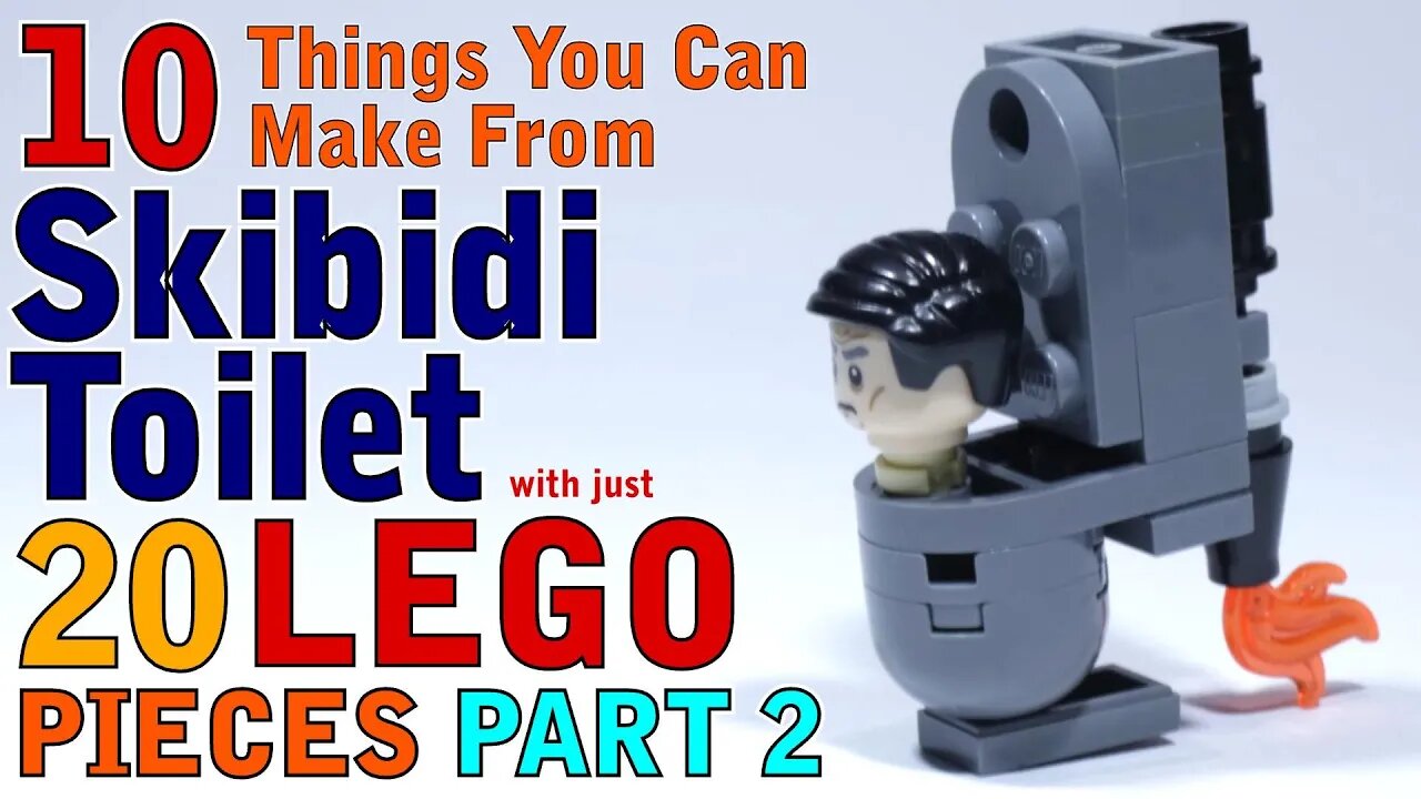 10 Skibidi Toilet things you can make with 20 Lego Pieces Part 2