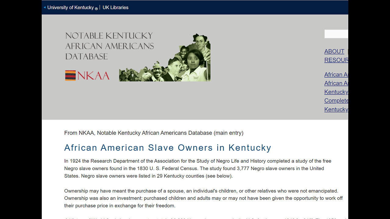 6,000 BLACK SLAVE OWNERS OWNED BLACK SLAVES IN 1840!