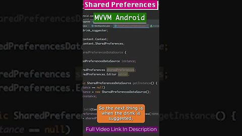 Using Shared Preferences in MVVM Architecture in 60 sec
