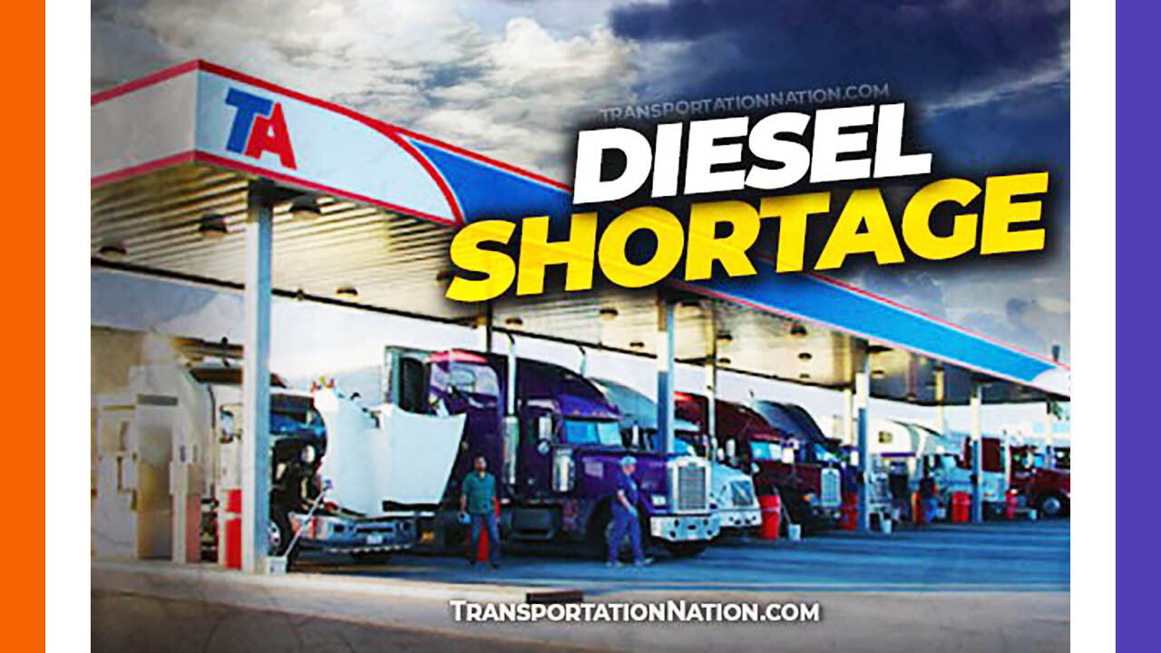 Stranded Trucks Due To Diesel Shortage