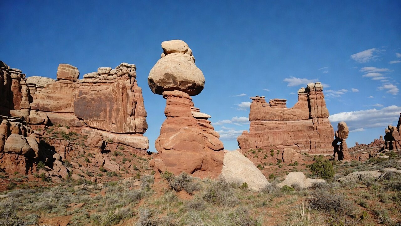 Balanced Rock in Arches National Park, Utah
