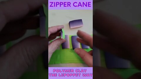 Polymer Clay Zipper Cane