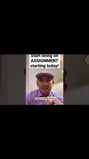 3 TIPS to living on ASSIGNMENT starting today! #christianmotivation #shorts #liveonpurpose