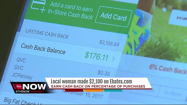 Local woman makes $2,100 on cashback website Ebates.com