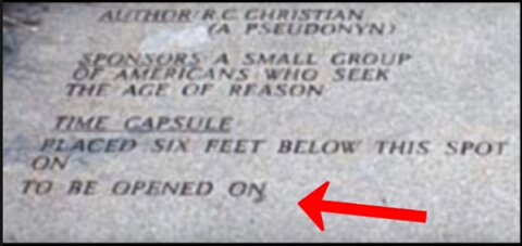 DID THEY BLOW UP THE GUIDESTONES TO GET TO THE TIME CAPSULE BURIED UNDERNEATH???
