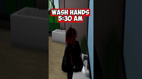 My daily schedule #brookhaven #roblox