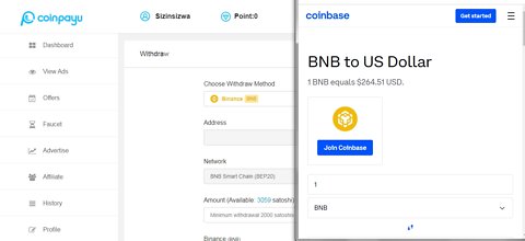 How To Get Free Binance BNB Cryptocurrency Paid To Click At Coinpayu And Instant Withdraw