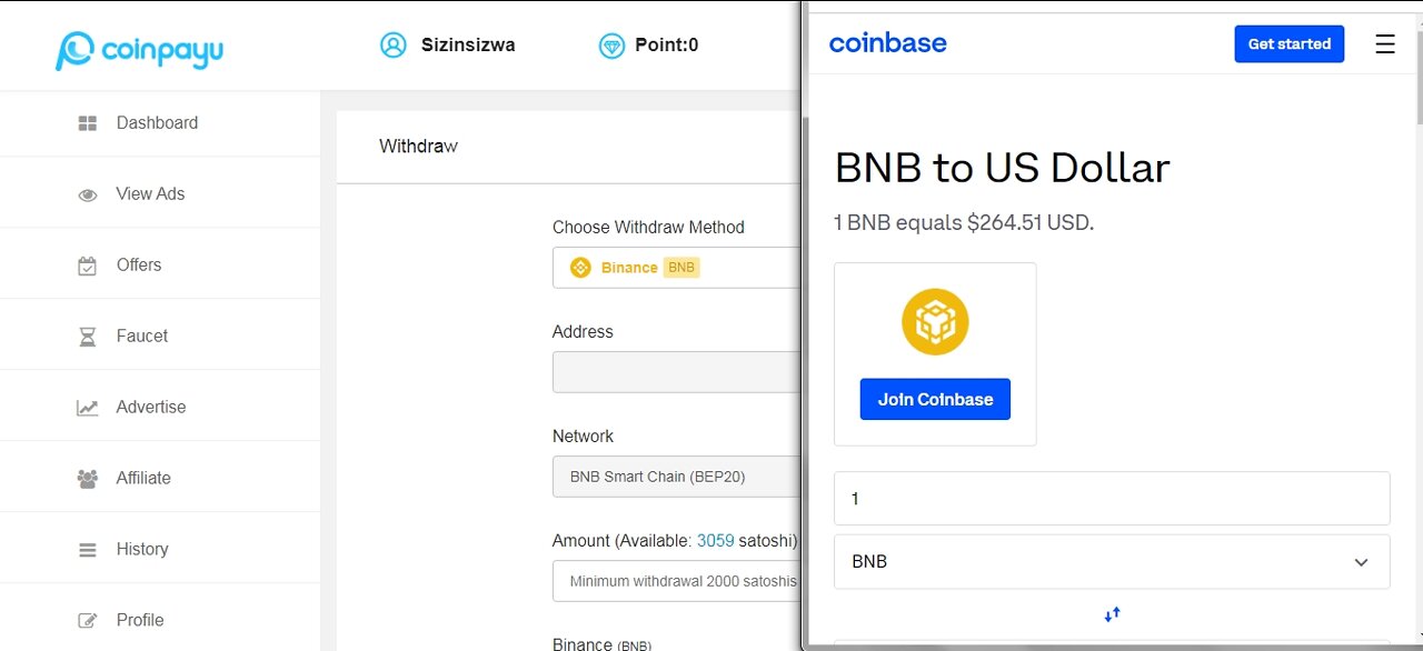 How To Get Free Binance BNB Cryptocurrency Paid To Click At Coinpayu And Instant Withdraw