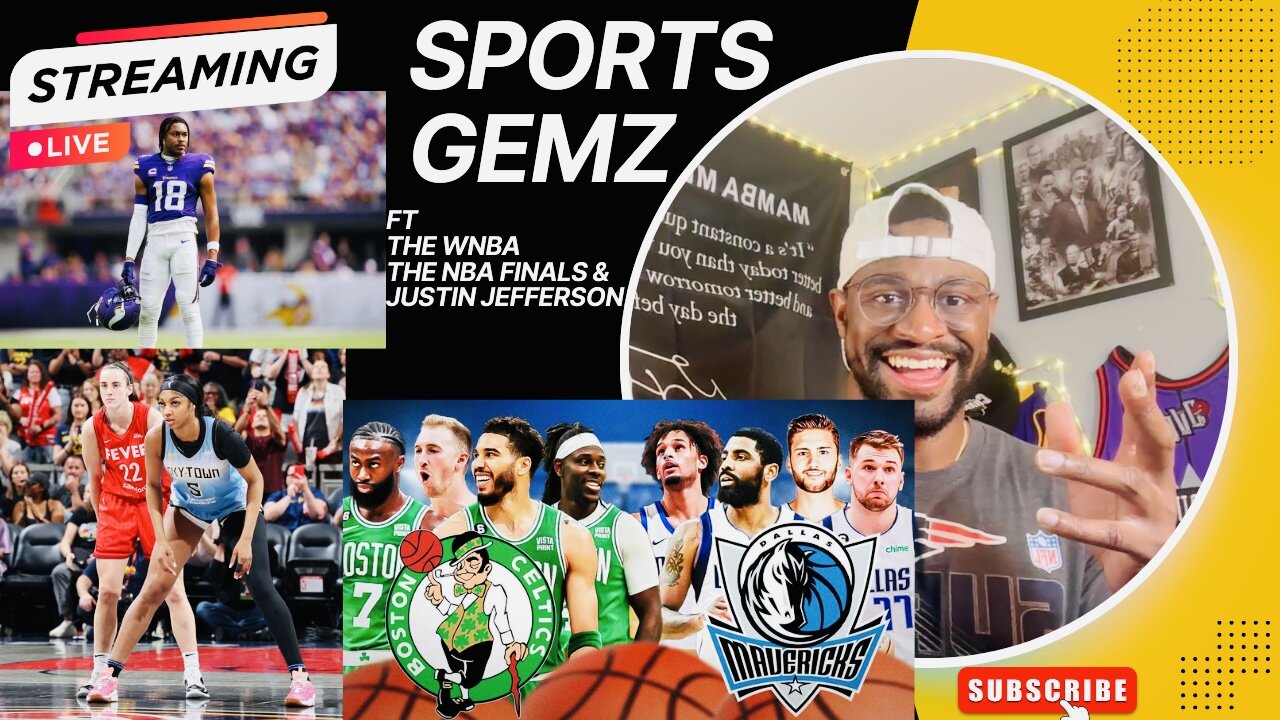 Caitlin Clark Vs Angel Reese, NBA Finals Prediction & Justin Jefferson Gets Paid | Sports Gemz