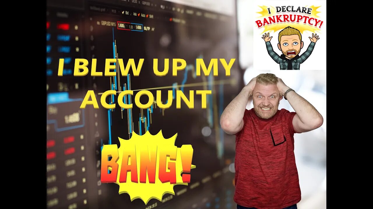 I BLEW UP MY TRADING ACCOUNT!! I GOT LIQUIDATED ON MY SECOND TRADE OF THE DAY!!